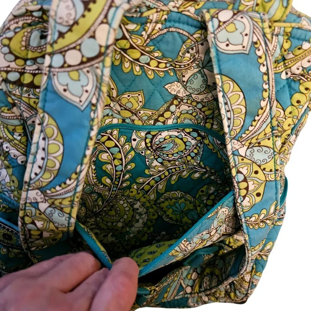 Vera Bradley Paisley Print Backpack With Multiple Compartments & Adjustable Stra